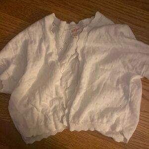 Cat & Jack girls open short sleeved cardigan